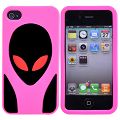 Coque iPhone 4/S Alien Rose silicone