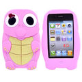 Coque iPhone 4/S Tortue Rose silicone