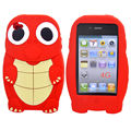 Coque iPhone 4/S Tortue Rouge silicone
