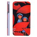 Coque iPhone 4/S Abstrait rigide + Film protecteur et chiffon