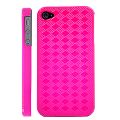 Coque iPhone 4/S Stereo Rhombic Fushia