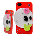 Coque iPhone 4/S Bébé Rouge rigide