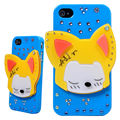 Coque iPhone 4/S Renard Bleu rigide