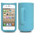 Coque iPhone 4/S Mug Bleu silicone