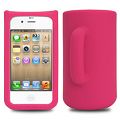 Coque iPhone 4/S Mug Fushia silicone