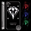 Coque iPhone 4/S Cristal LED Light 3 couleurs rigide