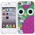 Coque iPhone 4/S Hibou Violet rigide