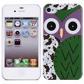 Coque iPhone 4/S Hibou Vert rigide