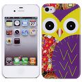 Coque iPhone 4/S Hibou Jaune rigide