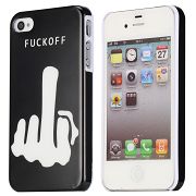 Coque iPhone 4/S Fuck Off rigide