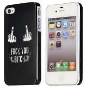 Coque iPhone 4/S Fuck You Bitch rigide