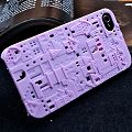 Coque iPhone 4/S Avant-Garde Violet Polycarbonate