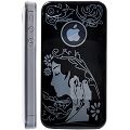 Coque iPhone 4/S Princesse Noir rigide