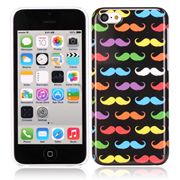 Coque iPhone 5C Moustaches colorées rigide