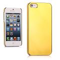 Coque iPhone 5 Chrome Jaune rigide