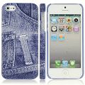 Coque iPhone 5 Jeans Bleu rigide