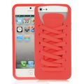 Coque iPhone 5 Lacet Rouge silicone