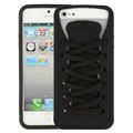 Coque iPhone 5 Lacet Noir silicone