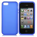 Coque iPhone 5 Bleue silicone