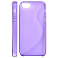 Coque iPhone 5 Vague Violette semi-rigide