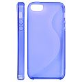 Coque iPhone 5 Vague Bleue semi-rigide