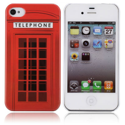 Coque iPhone 4/S Cabine Téléphonique anglaise rigide